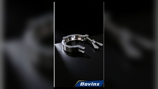 Higieniczna obejma ze stali nierdzewnej 04/316L z wyjątkowo gładkim, polerowanym rowkiem wewnętrznym i beznarzędziowym systemem Quick I