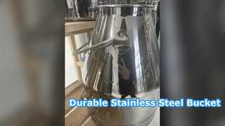 Wiadro do dojenia ze stali nierdzewnej o pojemności 20–98 l, przeznaczone do kontaktu z żywnością