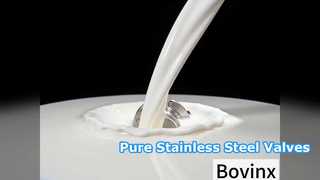 Zawory Bovinx ze stali nierdzewnej zapewniające czystość