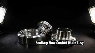 Higieniczny zawór motylkowy z zaciskiem dla branży spożywczej