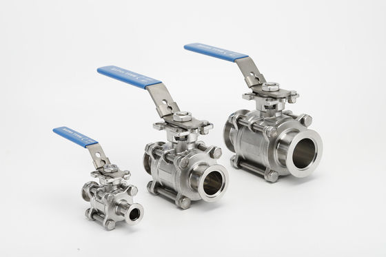 Dobra cena SS316L Sanitary ISO Vacuum Fittings, 3PC zawór kulkowy ze stali nierdzewnej w Internecie