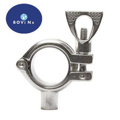 Dobra cena Food Grade  Sanitary 304 Stainless Steel Pipe Fittings Feruule Single Pin Clamp w Internecie