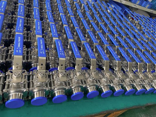 Dobra cena Two Way 3 PC HYGIENIC BALL VALVE Tri Clamp, 304 , FULLY ENCAPSULATED PTFE FILLER High MOUNT w Internecie